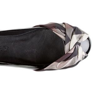 Burberry Patent Leather Flats, 37.5